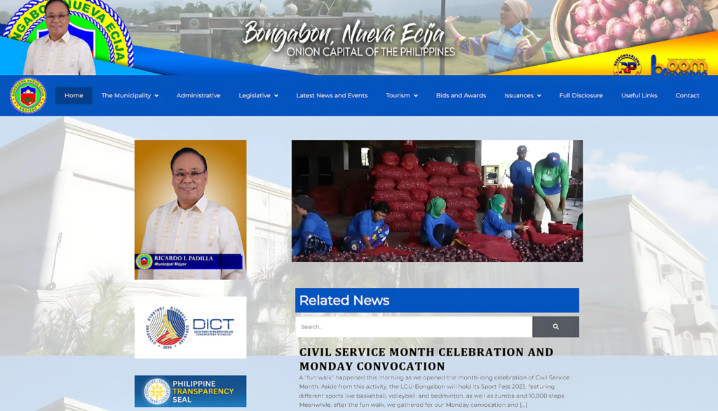 local government web design-homepage